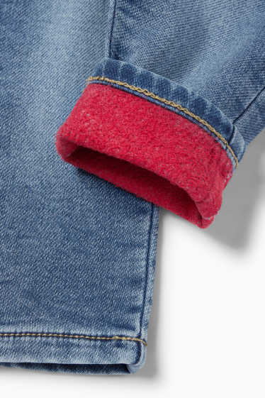 Bebeluși - băieți - Jeans bebeluși - jeans termoizolanți - denim-albastru