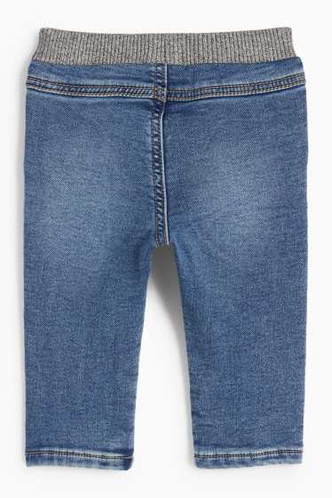 Bebeluși - băieți - Jeans bebeluși - jeans termoizolanți - denim-albastru