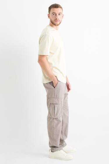 Bărbați - Pantaloni cargo - taupe