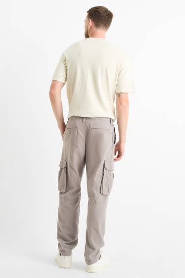 Bărbați - Pantaloni cargo - taupe