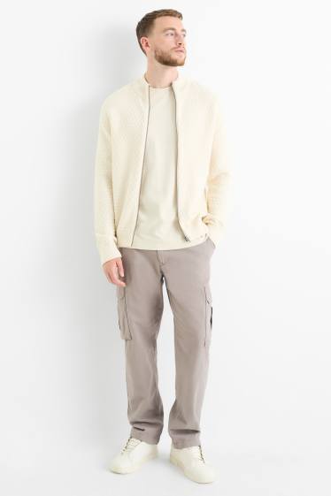 Bărbați - Pantaloni cargo - taupe