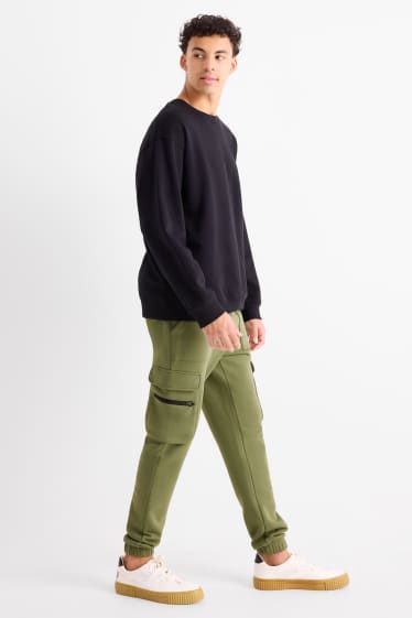 Bărbați - Pantaloni de trening cargo - verde