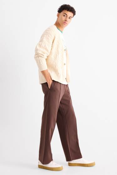 Bărbați - Pantaloni de trening - maro închis