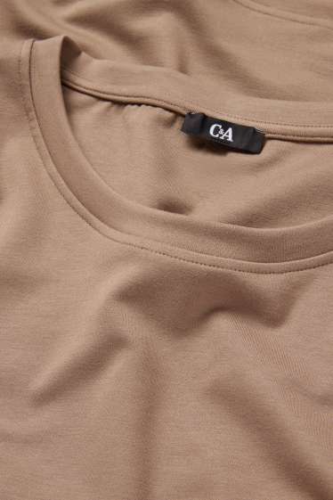 Femei - Tricou cu mânecă lungă - relaxed fit - bej