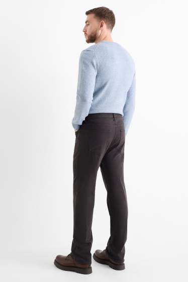 Bărbați - Pantaloni termoizolanți - regular fit - gri închis