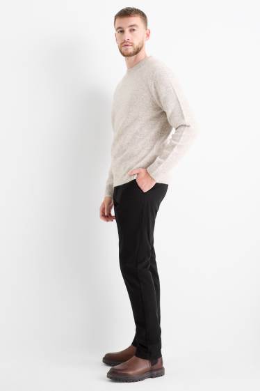 Bărbați - Chino - slim fit - negru