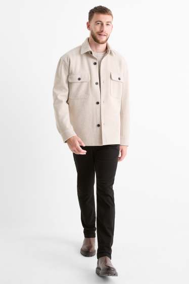 Bărbați - Chino - slim fit - negru