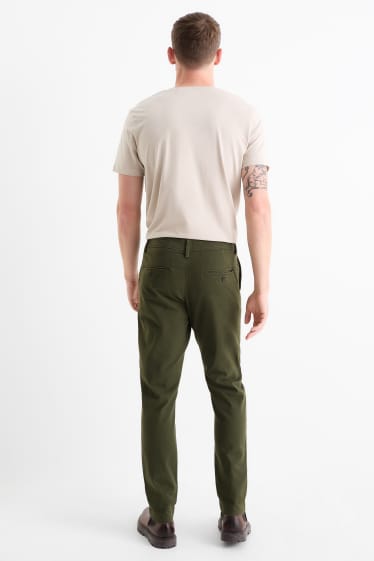 Bărbați - Chino - slim fit - verde închis