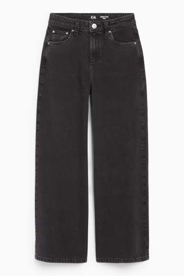 Copii - Fete - Wide leg jeans - denim-gri închis