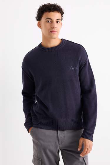 Heren - Trui - donkerblauw