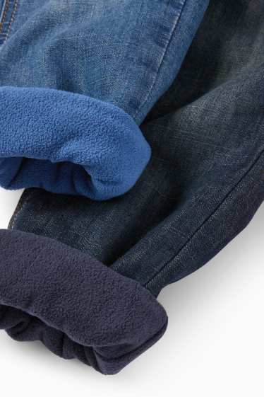 Copii - Băieți - Multipack 2 perechi - slim jeans - jeans termoizolanți - denim-albastru