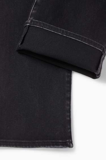 Bărbați - Straight jeans - jeans termoizolanți - LYCRA® - denim-gri închis