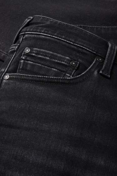 Bărbați - Straight jeans - jeans termoizolanți - LYCRA® - denim-gri închis