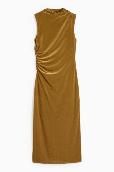 Femei - Rochie bodycon - galben muștar