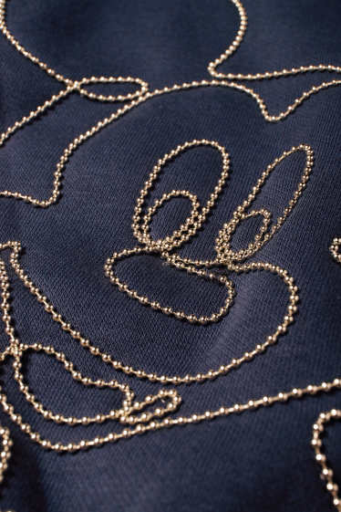 Femei - Bluză de molton - Mickey Mouse - albastru închis