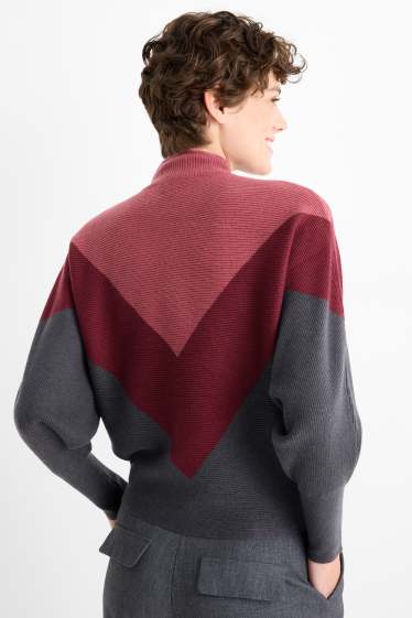 Femei - Pulover - reiat - bordo