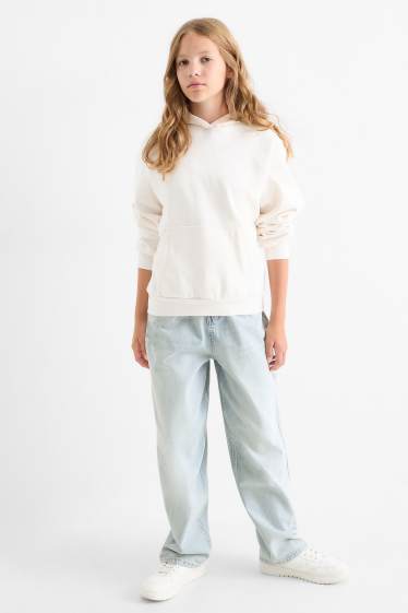 Copii - Fete - Balloon jeans - denim-albastru deschis