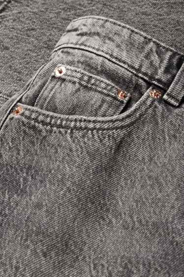 Dámské - Straight jeans - low waist - džíny - tmavošedé