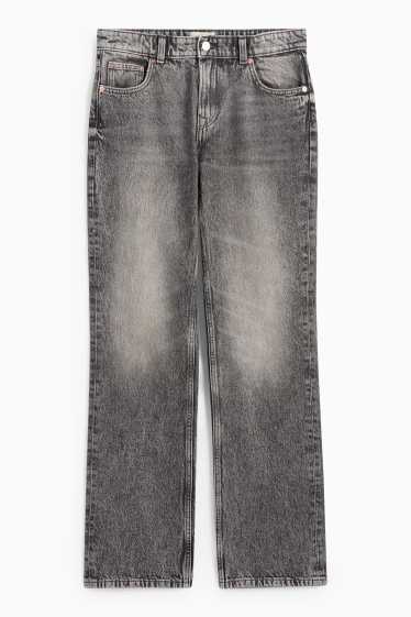 Dámské - Straight jeans - low waist - džíny - tmavošedé