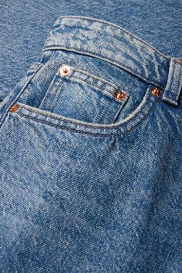 Femei - Straight jeans - talie joasă - denim-albastru