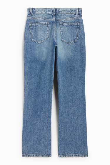 Femei - Straight jeans - talie joasă - denim-albastru