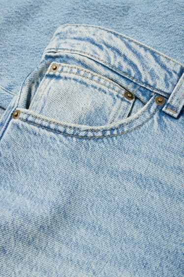 Femei - Straight jeans - talie joasă - denim-albastru