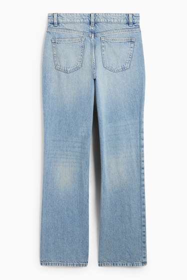 Femei - Straight jeans - talie joasă - denim-albastru