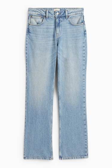 Femei - Straight jeans - talie joasă - denim-albastru