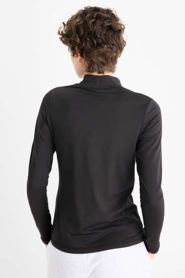 Women - Thermal long sleeve top - regular fit - black