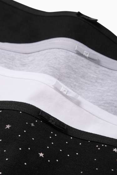 Women - Multipack of 4 - knickers - black