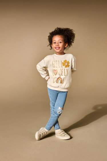 Copii - Fete - Câine - jegging jeans - denim-albastru deschis
