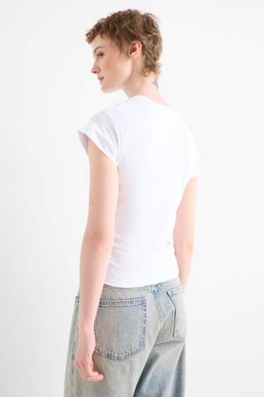 Femei - Tricou - slim fit - alb