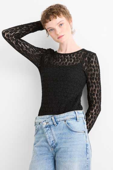 Women - Lace body - black