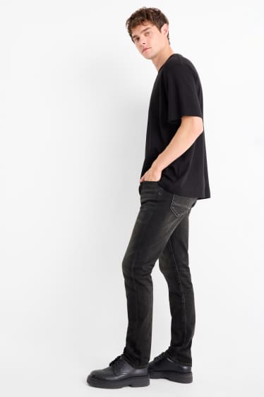 Bărbați - Slim jeans - Flex jog denim - LYCRA® - denim-gri închis