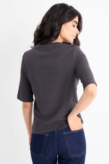 Femei - Tricou - regular fit - gri închis
