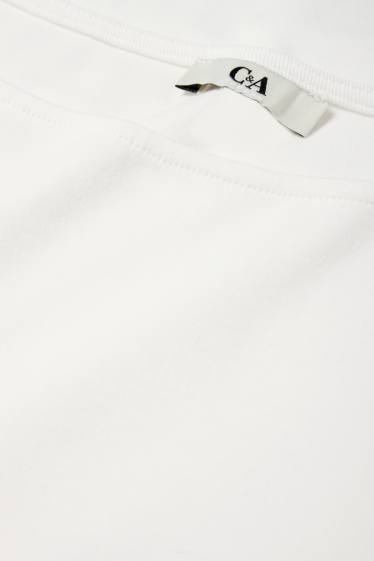 Dames - Longsleeve - slim fit - wit