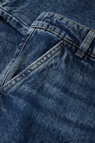 Copii - Băieți - Cargo jeans - jeans termoizolanți - denim-albastru