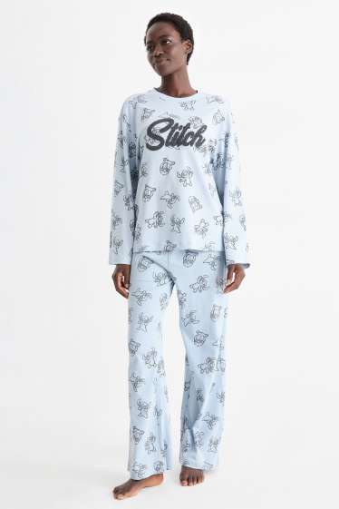Femei - Pijama - Lilo & Stitch - albastru deschis