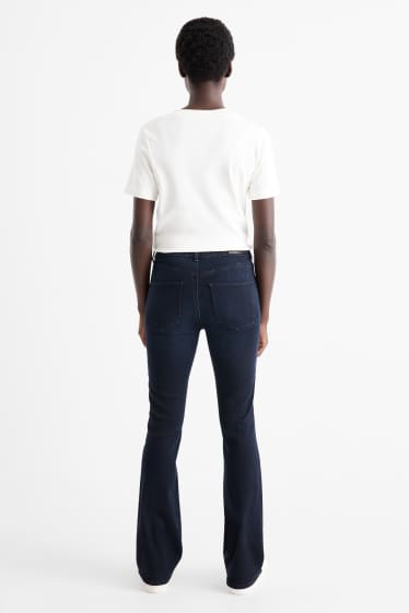 Femei - Bootcut jeans - talie medie - jeans modelatori - LYCRA® - denim-albastru închis