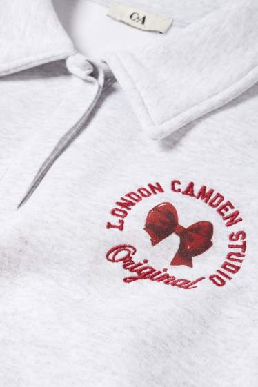 Donna - Felpa - grigio chiaro melange