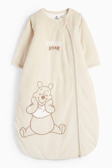 Bebeluși - fete - Winnie de Pluș - sac de dormit bebeluși - 6-18 luni -reiat - bej deschis