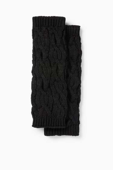 Femei - Jambiere - cu torsade - negru