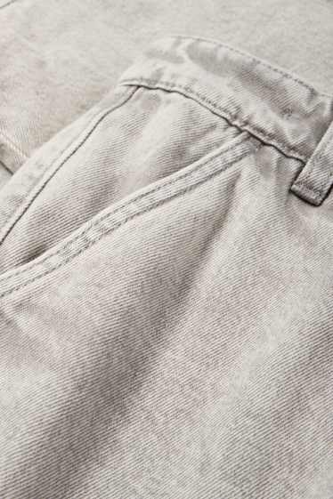 Copii - Băieți - Cargo jeans - jeans termoizolanți - denim-gri deschis
