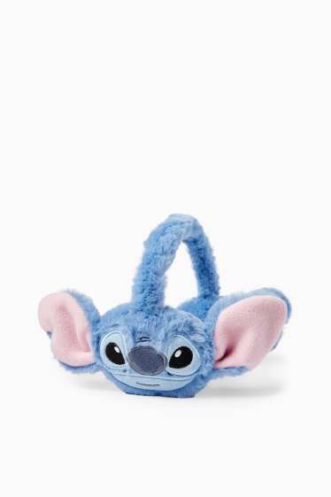 Copii - Fete - Lilo & Stitch - acoperitoare pentru urechi, din blană artificială - albastru