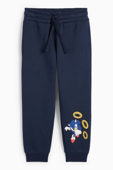 Copii - Băieți - Sonic - pantaloni de trening - albastru închis