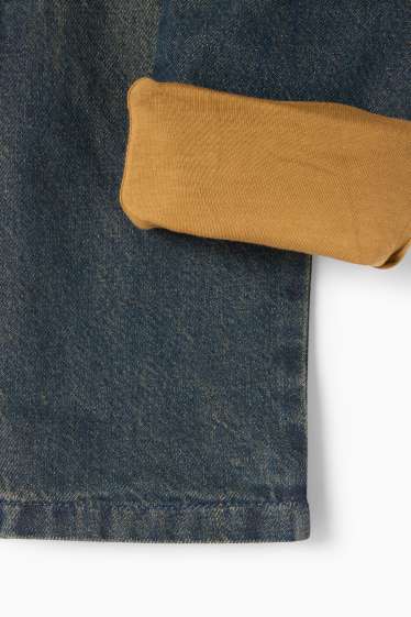 Copii - Băieți - Cargo jeans - jeans termoizolanți - denim-albastru gri