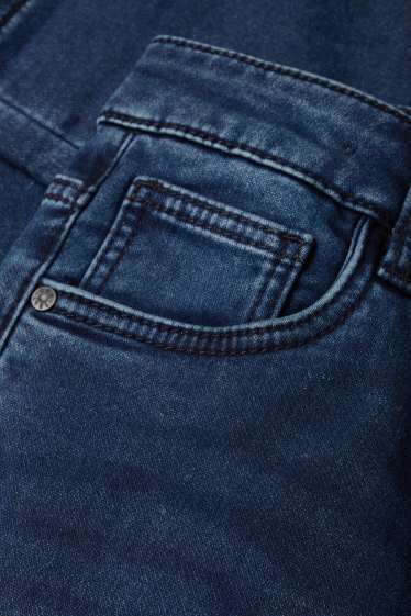 Copii - Băieți - Straight jeans - jeans termoizolanți - jog denim - betelie extra lată - denim-albastru închis