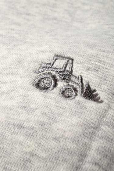 Copii - Băieți - Excavator - pantaloni de trening - gri deschis melanj