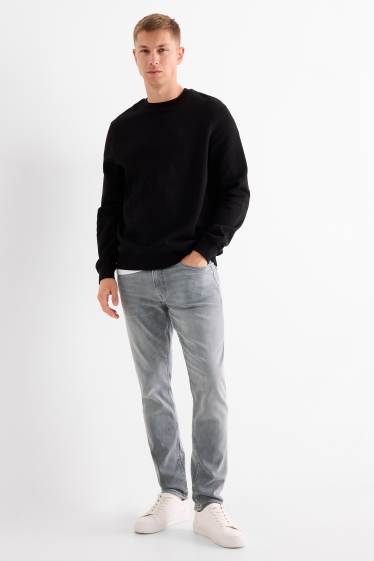 Bărbați - Slim tapered jeans - Flex jog denim - denim-gri deschis