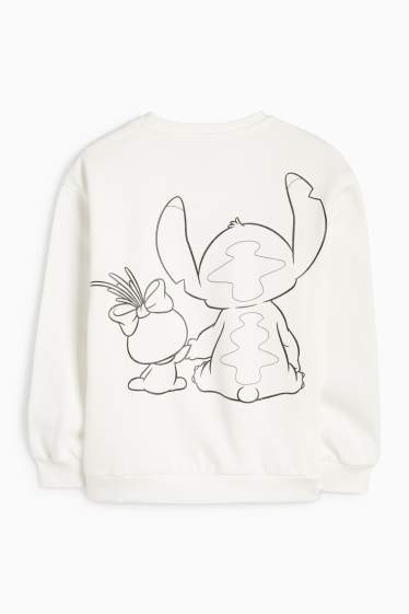 Copii - Fete - Lilo & Stitch - bluză de molton - alb